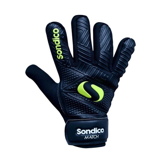 Sondico Unisex wedstrijdhandschoenen voor volwassenen (Zwart/Zon) - Image 2