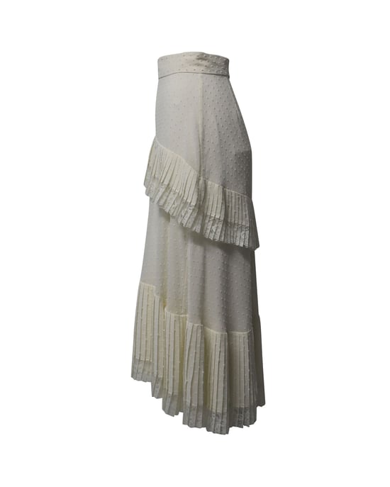 Zimmermann Midi Rok in Witte Polyester - Image 3