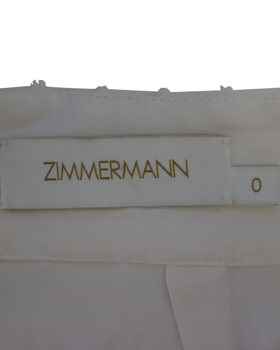 Zimmermann Midi Rok in Witte Polyester - Image 5