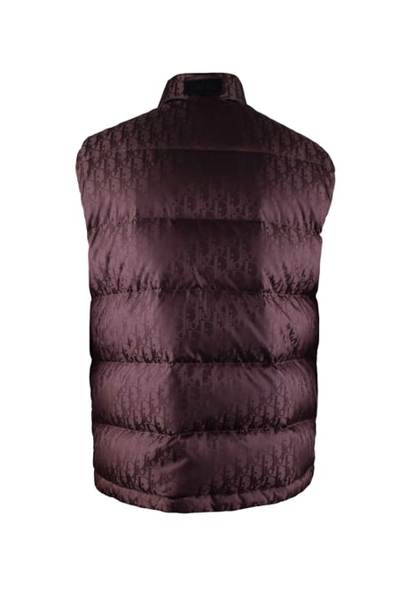 Dior Schuin aflopend vest Bruin - Image 3