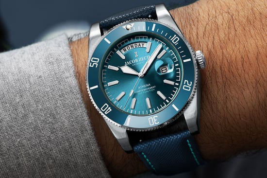 Jacob Zech Horloge Athena Blauw - Image 3