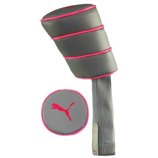 Puma Grey/Pink Golf Driver Head Covers - Image 1