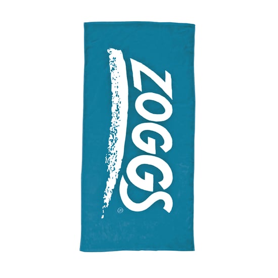 Zoggs Logo Swimming Towel (Blue/White) - Image 2