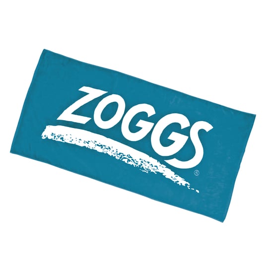 Zoggs Logo Swimming Towel (Blue/White) - Image 3