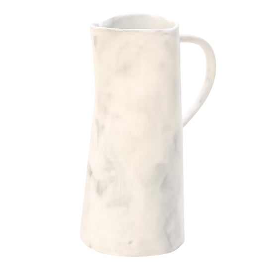 Off White Plain Ceramic Jug (Taupe) - Image 2