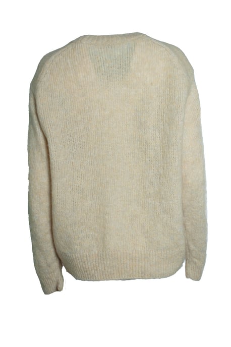 Closed, knitted yellow sweater - Image 3
