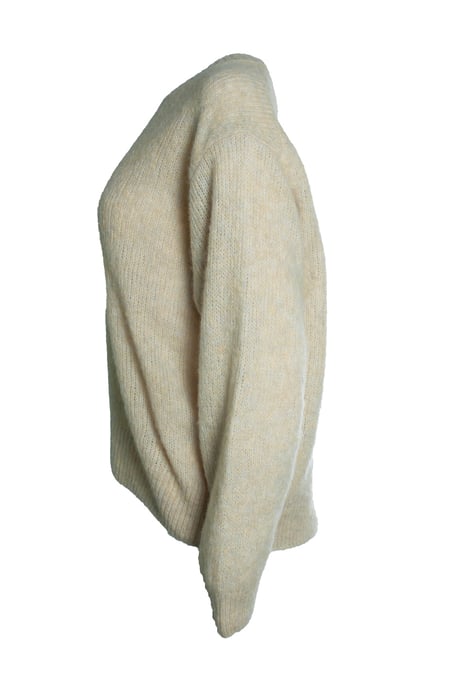 Closed, knitted yellow sweater - Image 4