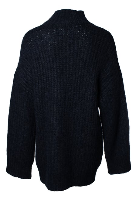 A.P.C., svart ribbad tröja med polotröja - Image 2