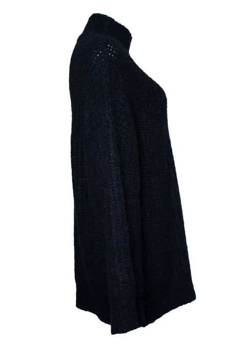 A.P.C., svart ribbad tröja med polotröja - Image 3