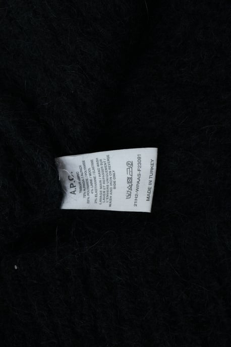 A.P.C., svart ribbad tröja med polotröja - Image 6