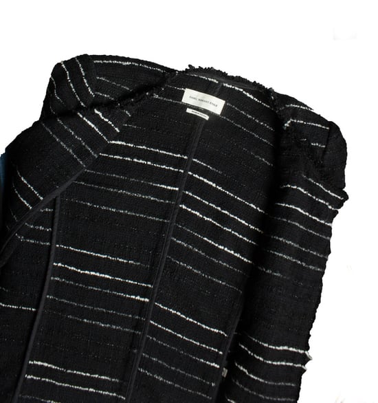 Isabel Marant Etoile, gestreepte blazer in zwart - Image 5