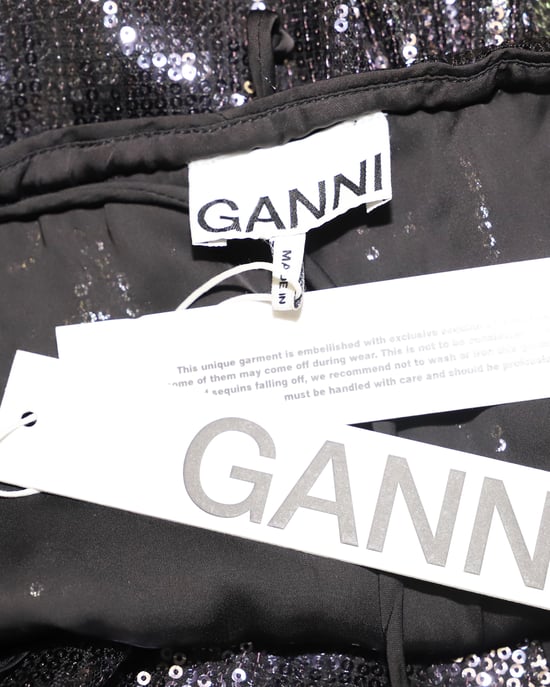 Ganni Paljettnät Maxiklänning i Flerfärgad Polyester - Image 4