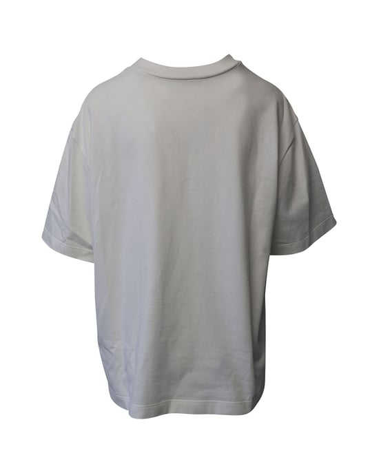 Alexander McQueen T-shirt van Wit Katoen met Knopenversiering - Image 3