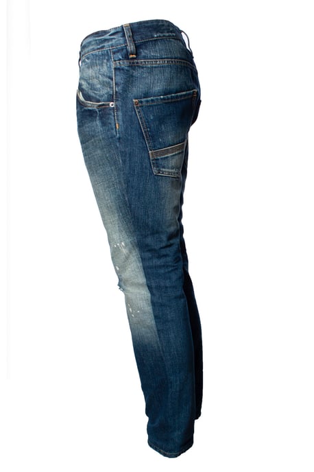 Dsquared2, blue jeans with scuffs and paint spots - Image 3