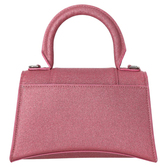 Balenciaga Hourglass XS Top Handle-väska i rosa glitter - Image 3