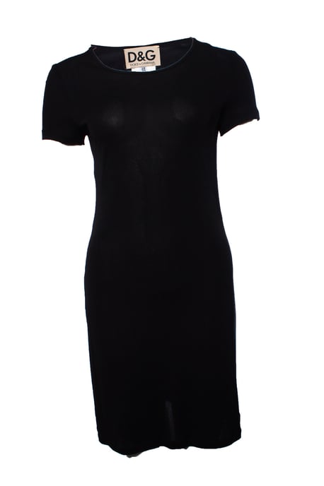 Dolce & Gabbana, svart stretchklänning - Image 1