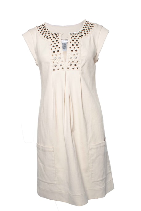 Diane von fustenberg, ärmlös beige klänning - Image 1