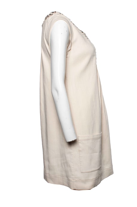 Diane von fustenberg, ärmlös beige klänning - Image 4