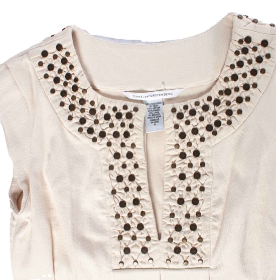 Diane von fustenberg, ärmlös beige klänning - Image 6