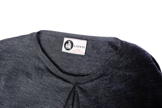 Lanvin, Grå ullklänning - Image 5
