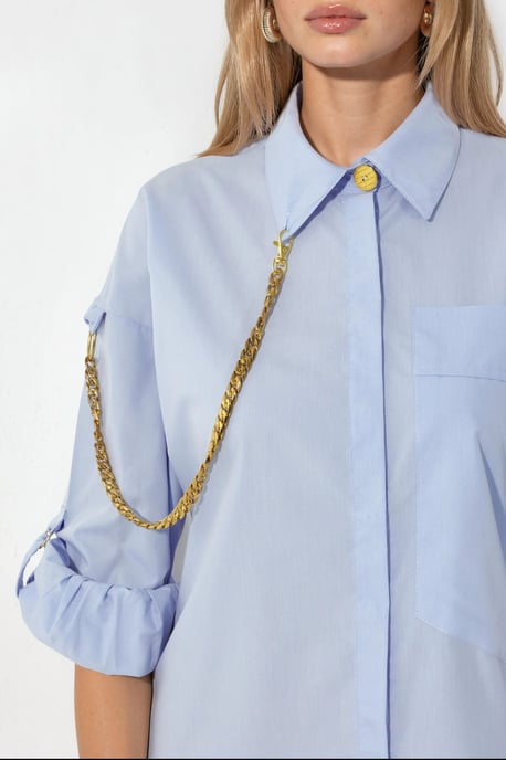 Oversized Mini Shirt Jurk - Image 4