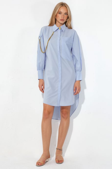 Oversized Mini Shirt Jurk - Image 5