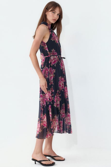 Floral Maxi Dress with Tie Detail - Image 2