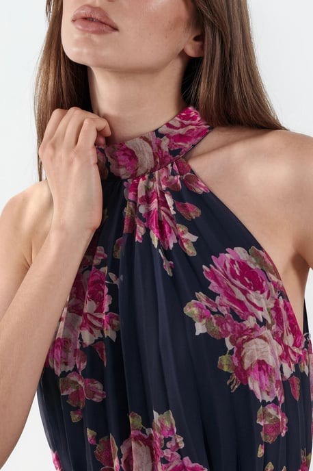 Floral Maxi Dress with Tie Detail - Image 4