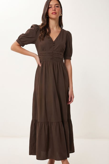 Dames Katoenen Poplin Maxi-jurk - Image 2