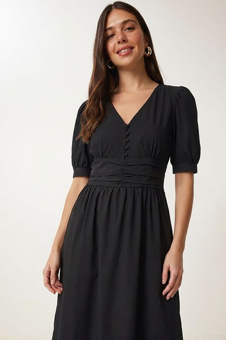 Dames Katoenmix Poplin Maxi Jurk - Image 2