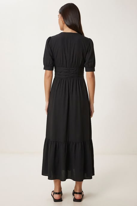 Dames Katoenmix Poplin Maxi Jurk - Image 3