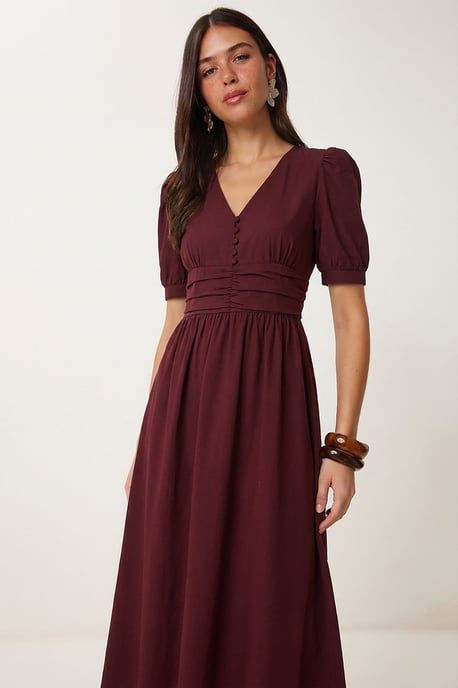 Dames Katoenmix Poplin Maxi Jurk - Image 4