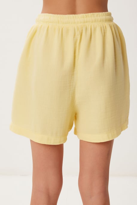 High Waist Wide Leg Cotton Shorts - Image 6