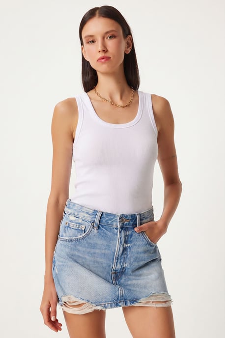 Fitted U Collar Knitted 2- Pack Tank Top - Image 4