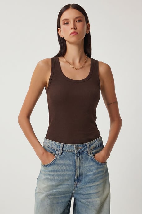 Fitted U Collar Knitted 2- Pack Tank Top - Image 2
