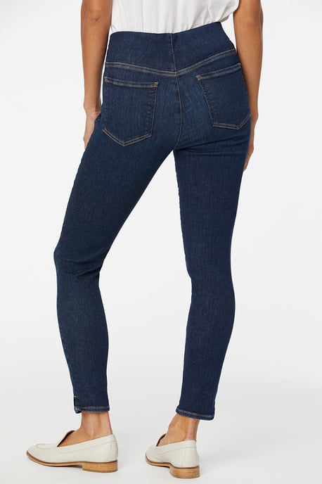 Pull-On Skinny Enkel Donkerblauwe SpanSpring™ Denim - Image 3