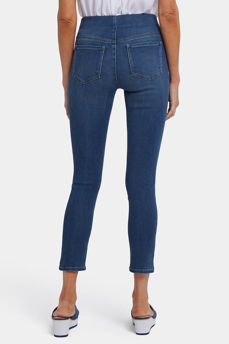 Ami Skinny Enkellange Pull-On Jeans In Soft-Contour Denim™ Met Zijsplitten - Image 2