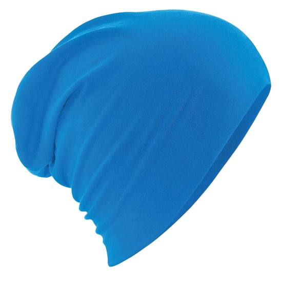 Beechfield Hemsedal Katoenen Slouch Beanie voor Volwassenen (Saffierblauw) - Image 1