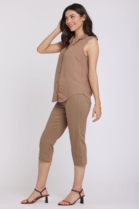 Gabrielle Mouwloze Linnen Blouse - Image 3