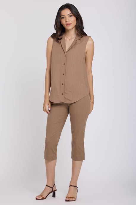 Gabrielle Mouwloze Linnen Blouse - Image 4