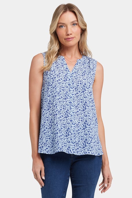 Sleeveless Pintuck Blouse - Image 4