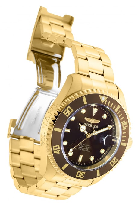 Invicta Pro Diver 35725 Herenhorloge - Automatisch Uurwerk - Roestvrij Staal met Bruine Wijzerplaat - 47 mm - Image 2