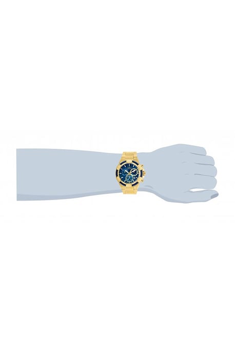 Invicta Bolt 25866 Herenhorloge - Quartz Uurwerk - Roestvrij Staal met Blauwe Wijzerplaat - 51 mm - Image 4