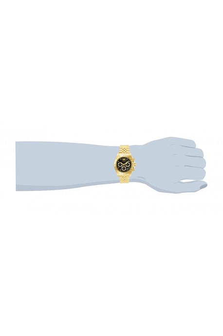 Invicta Speedway 31001 Herenhorloge - Quartz Uurwerk - Roestvrij Staal met Zwarte Wijzerplaat - 39 mm - Image 2