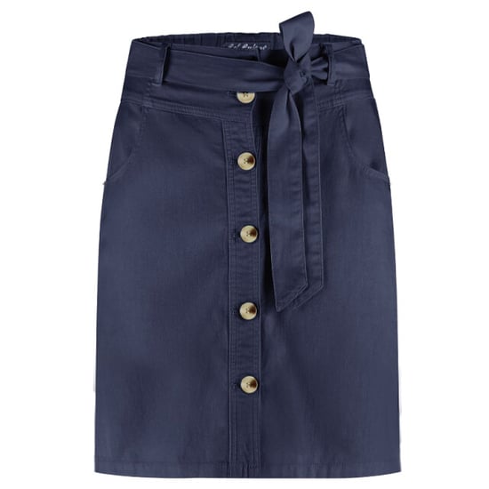 Red Button Birdie skirt cotton linen 51 cm - Image 1