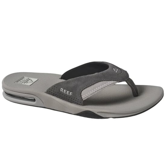 Reef Fanning grey suede heren slipper - Image 2