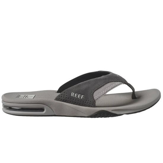 Reef Fanning grey suede heren slipper - Image 3