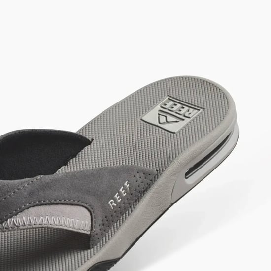 Reef Fanning grey suede heren slipper - Image 6