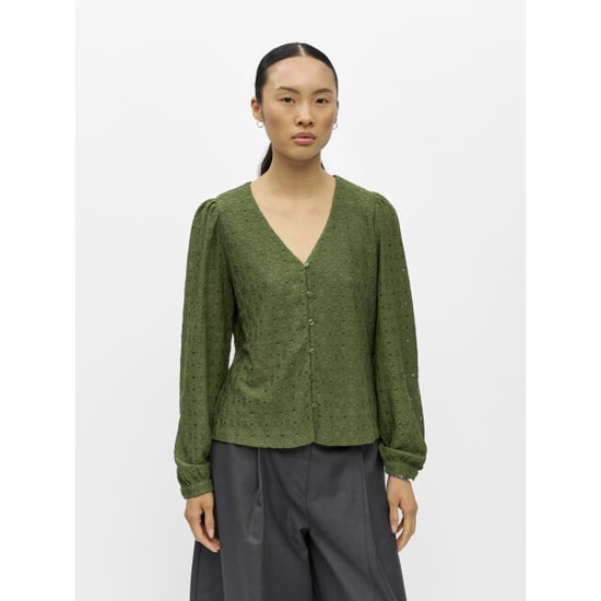 Object Objlaila v-hals top met lange mouwen - Image 1