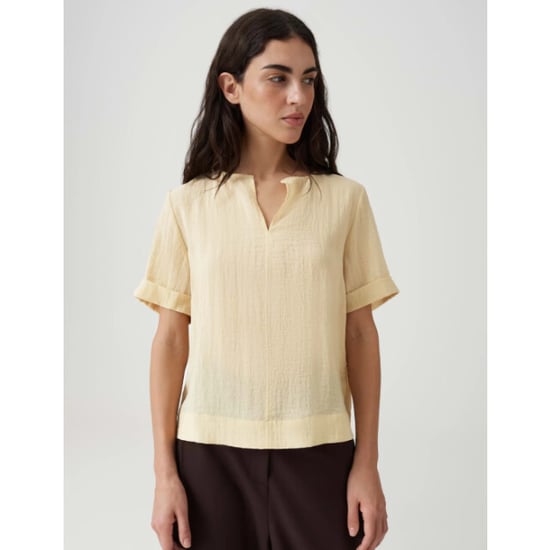 Opus Filkara boxy blouse honey butter - Image 1